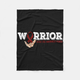 Warrior Sickle Cell Awareness Month Fleece Blanket