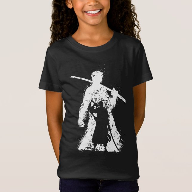 Warrior Silhouette with Sword Art T-Shirt (Front)