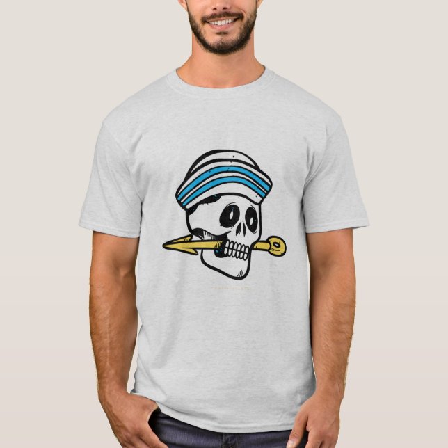 Warrior Skull Spear graphic T-Shirt (Front)