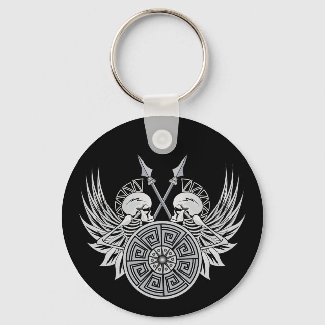 Warrior Skulls Key Ring (Front)