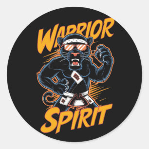 Warrior Spirit Classic Round Sticker