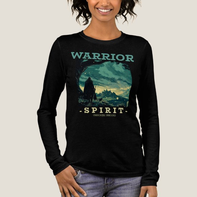 Warrior Spirit — Unbroken, Unbound Tri-Blend Shirt (Front)
