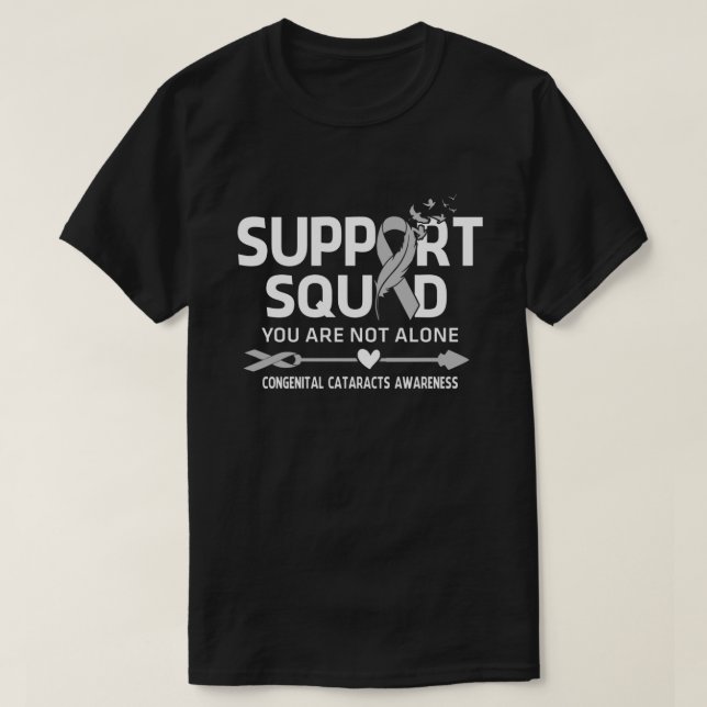 Warrior Support Squad Congenital Cataracts Awarene T-Shirt (Design Front)