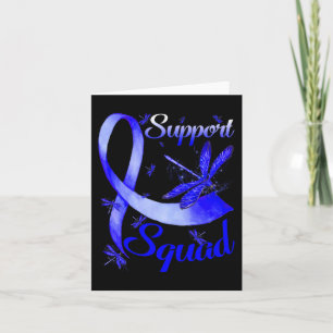 Warrior Support Squad Dragonfly Alopecia Awareness Card