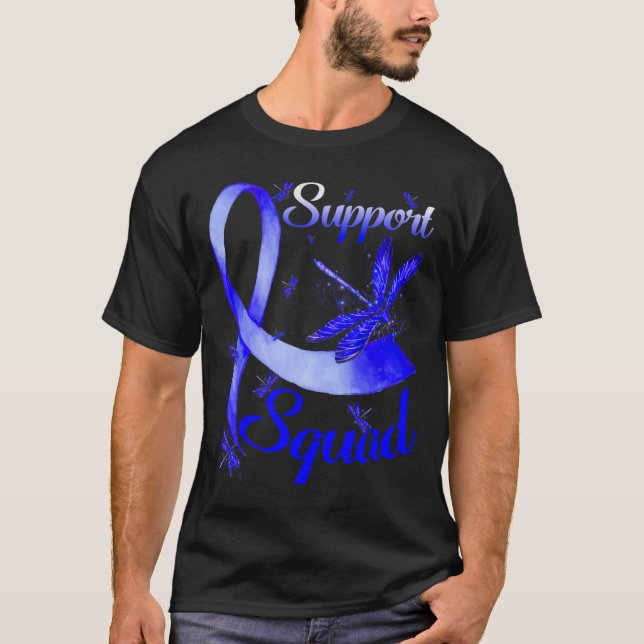 Warrior Support Squad Dragonfly Alopecia Awareness T-Shirt (Front)