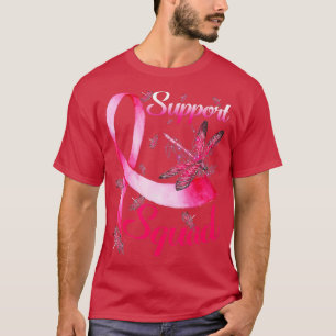 Warrior Support Squad Dragonfly Breast Cancer Awar T-Shirt