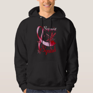 Warrior Support Squad Dragonfly Burgundy Hemochrom Hoodie