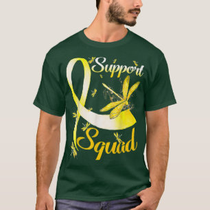 Warrior Support Squad Dragonfly Childhood Cancer A T-Shirt