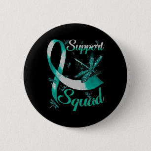 Warrior Support Squad Dragonfly Polycystic Kidney  6 Cm Round Badge