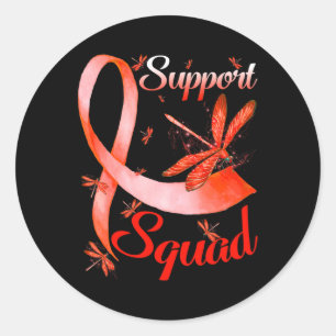 Warrior Support Squad Dragonfly RSD CRPS Awareness Classic Round Sticker