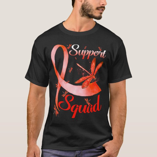 Warrior Support Squad Dragonfly Rsd Crps Awareness T-Shirt (Front)