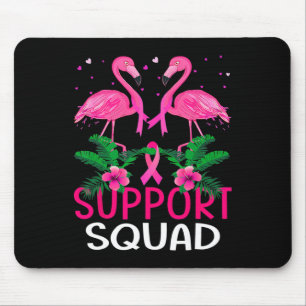 Warrior Support Squad Flamingo Breast Cancer Aware Mouse Pad