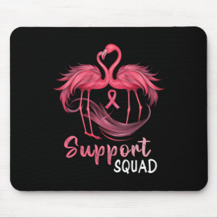 Warrior Support Squad Flamingo Breast Cancer Aware Mouse Pad