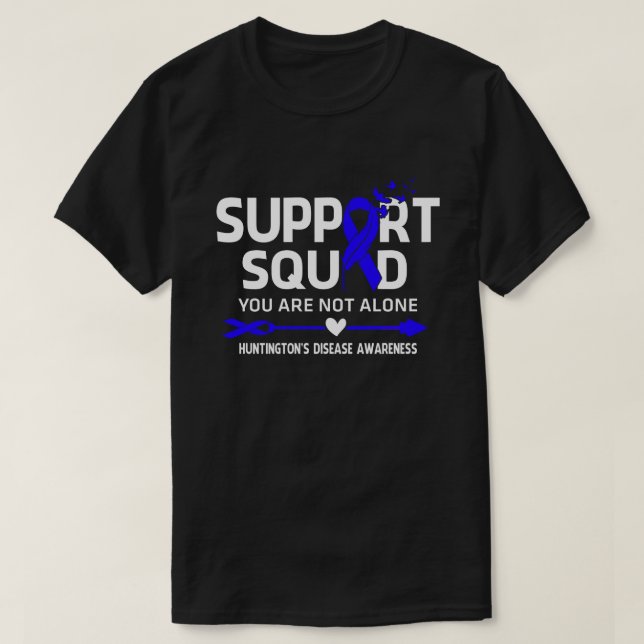 Warrior Support Squad Huntington's Disease Awarene T-Shirt (Design Front)