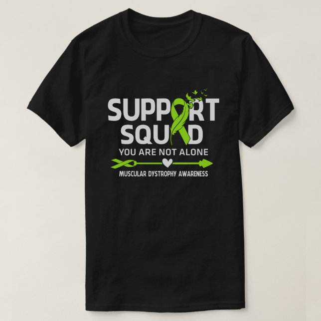 Warrior Support Squad Muscular Dystrophy Awareness T-Shirt (Design Front)