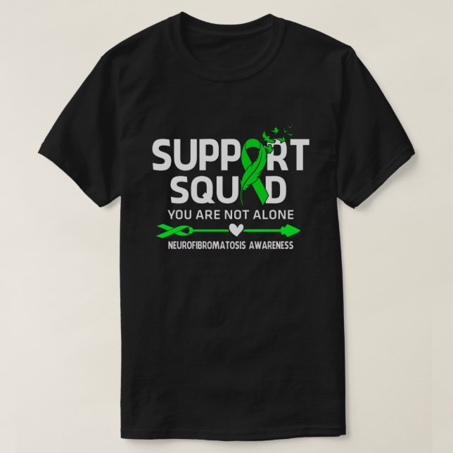 Warrior Support Squad Neurofibromatosis Awareness  T-Shirt (Design Front)