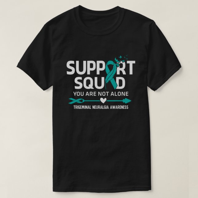 Warrior Support Squad Trigeminal Neuralgia Awarene T-Shirt (Design Front)