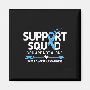 Warrior Support Squad Type 1 Diabetes Awareness Fe Magnet
