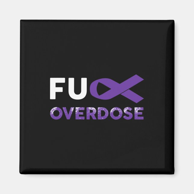 Warrior Survivor Gifts - Overdose Awareness  Magnet (Front)