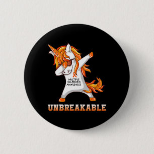 Warrior Unbreakable Multiple Sclerosis Awareness U 6 Cm Round Badge