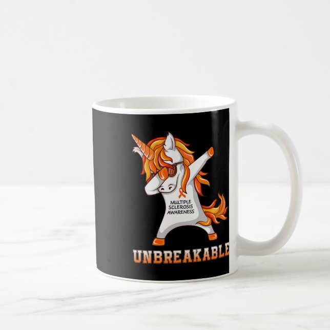 Warrior Unbreakable Multiple Sclerosis Awareness U Coffee Mug (Right)