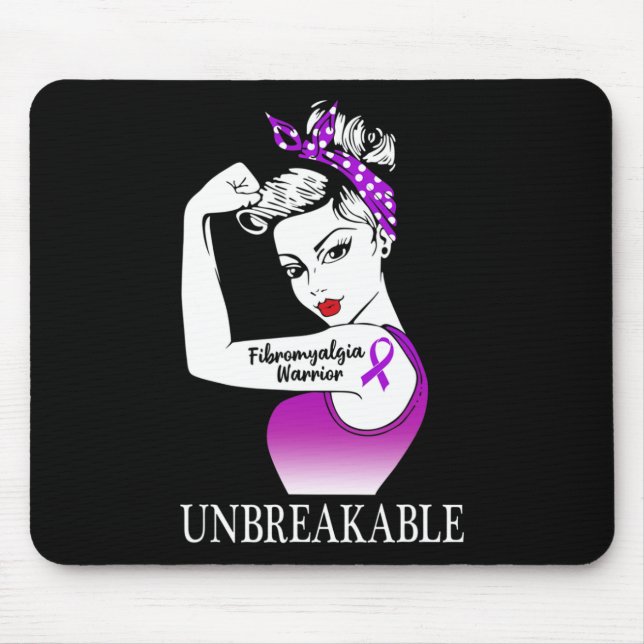 Warrior Unbreakable Strong Women  Mouse Pad (Front)