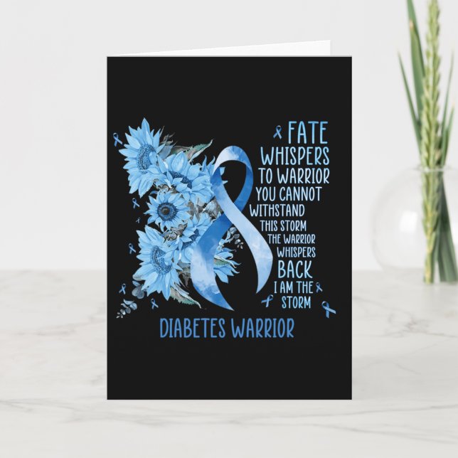 Warrior Whispers To Fate I Am The Storm  Card (Front)
