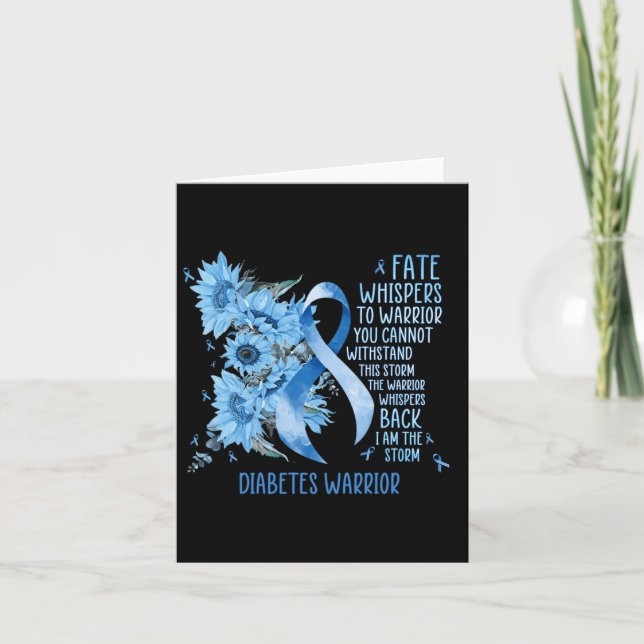 Warrior Whispers To Fate I Am The Storm  Card (Front)