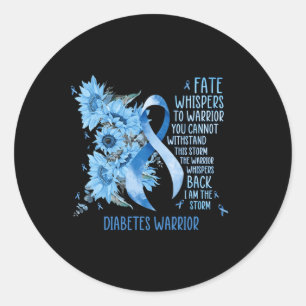 Warrior Whispers To Fate I Am The Storm  Classic Round Sticker