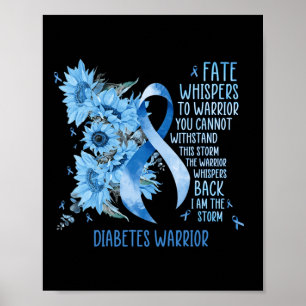 Warrior Whispers To Fate I Am The Storm Poster