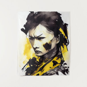 Warrior Woman Wild Nature Free Spirit Art Painting Tapestry