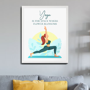 Warrior Yoga Art – Customisable Inspirational Poster