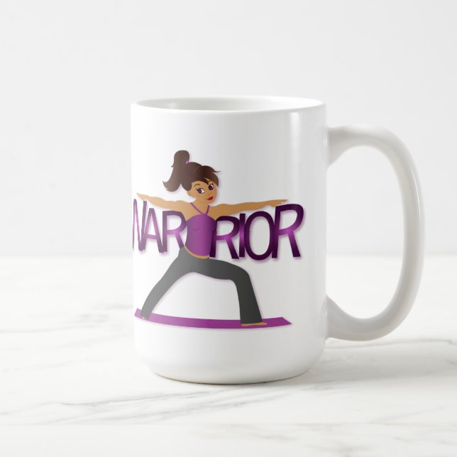 Warrior Yoga Girl Mug (Right)