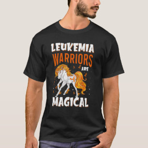 Warriors Are Magical Orange Ribbon Unicorn Awarene T-Shirt