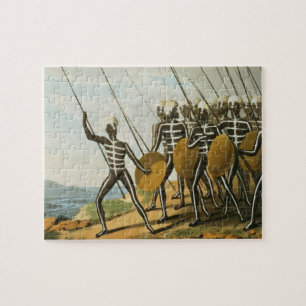 Warriors of New S. Wales engraved by M. Dubourg (f Jigsaw Puzzle