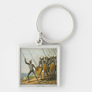 Warriors of New S. Wales engraved by M. Dubourg (f Key Ring