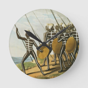 Warriors of New S. Wales engraved by M. Dubourg (f Round Clock
