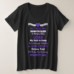Warrior's Prayer...Epilepsy Plus Size T-Shirt