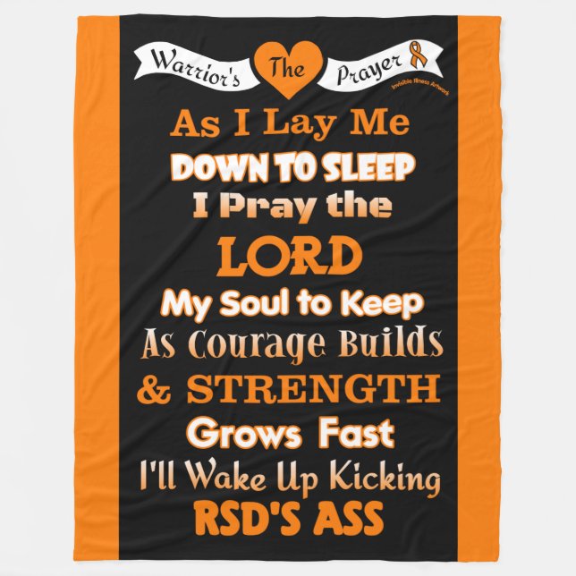Warrior's Prayer...RSD Fleece Blanket (Front)