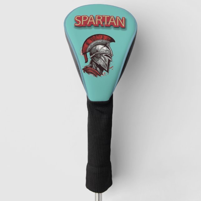 Warrior's Pride - Spartan Helmet with Red Plume Golf Head Cover (Front)
