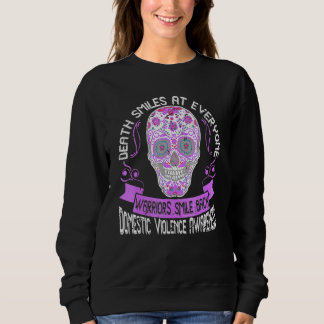 Warriors Smile Back Domestic Violence Awareness Sweatshirt
