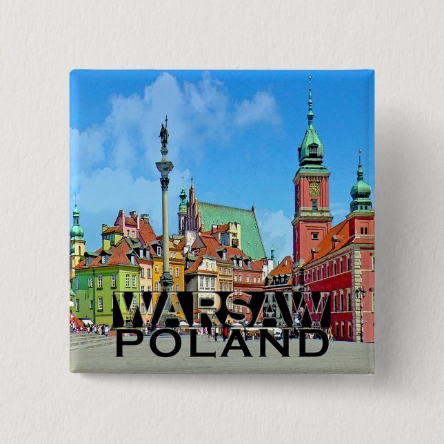 Warsaw 15 Cm Square Badge (Front)