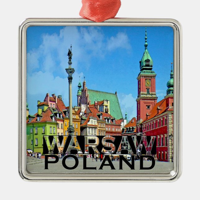Warsaw Metal Tree Decoration (Front)
