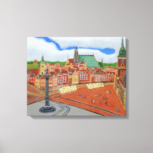 Warsaw Old Town Canvas Print