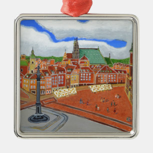 Warsaw-Old Town Metal Tree Decoration