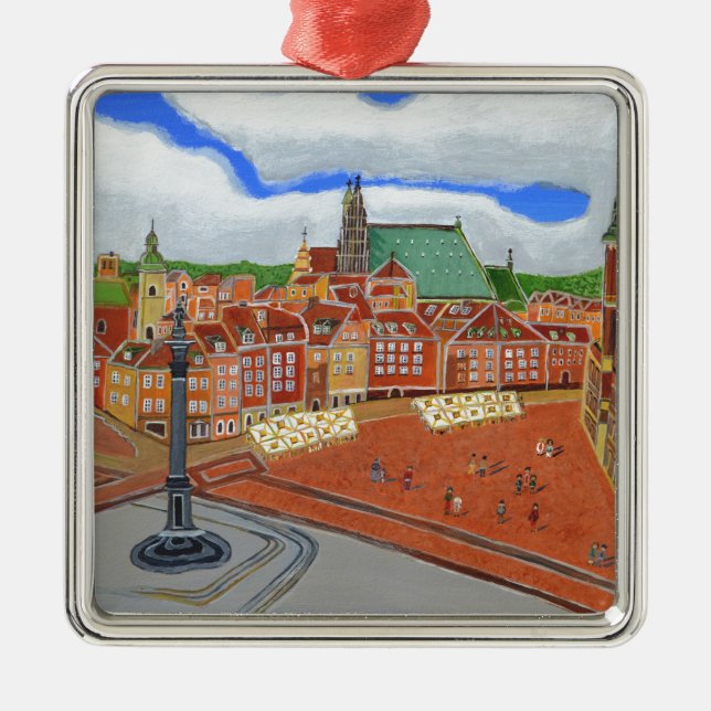 Warsaw-Old Town Metal Tree Decoration (Front)