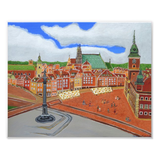 Warsaw Old Town Photo Print (Front)