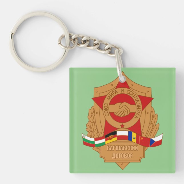 Warsaw Pact, USSR, Socialist Eastern Bloc Key Ring (Front)