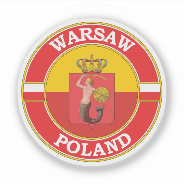 Warsaw Poland Circle Emblem (Front)