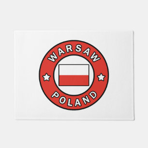 Warsaw Poland Doormat